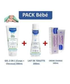 MUSTELA BANANE TERRA 2EN1 gel nettoyant200ml+ lait de toilette 500ml+soin musti 50ml+ creme de change 50ml