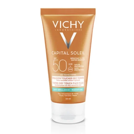 VICHY CAPITAL SOLEIL BB ÉMULSION TOUCHER SEC TEINTÉE SPF50 50ML