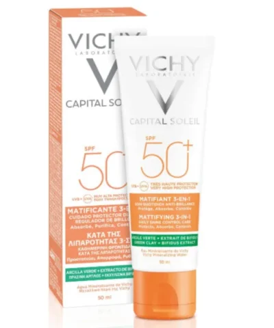VICHY CAPITAL SOLEIL MATIFIANT 3EN1 SPF 50+ 50 ML