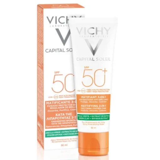VICHY CAPITAL SOLEIL MATIFIANT 3EN1 SPF 50+ 50 ML