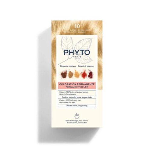 PHYTO PHYTOCOLOR COLORATION PERMANENTE 10 BLOND EXTRA CLAIR