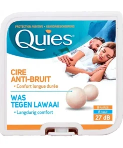 QUIES PROTECTION AUDITIVE CIRE NATURELLE 8 PAIRES