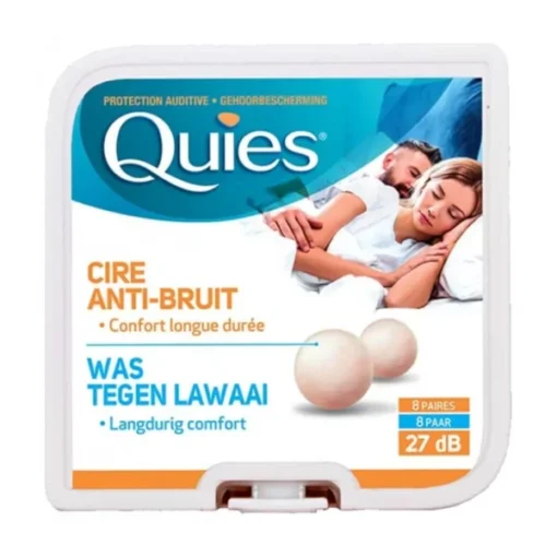 QUIES PROTECTION AUDITIVE CIRE NATURELLE 8 PAIRES