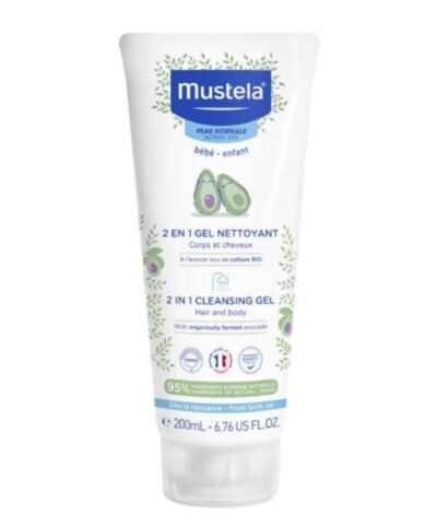 MUSTELA 2 EN 1 GEL NETTOYANT A L’AVOCAT 200ml