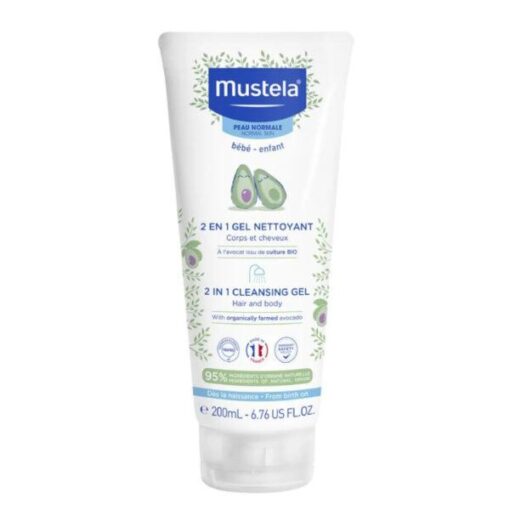 MUSTELA 2 EN 1 GEL NETTOYANT A L’AVOCAT 200ML