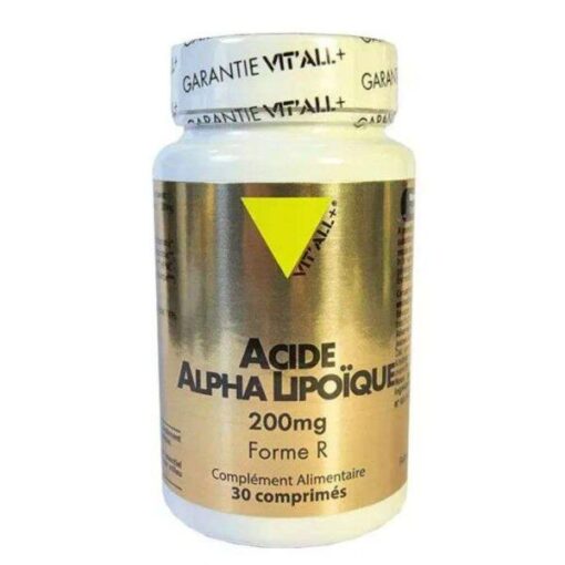 VITALL+ Acide alpha lipoique 200mg 30 comprimes