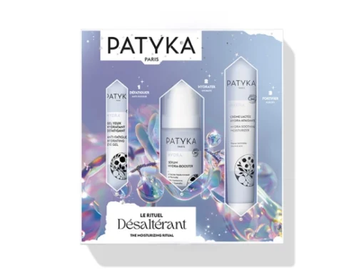 PATYKA – COFFRET HYDRA LE RITUEL DÉSALTÉRANT – SÉRUM HYDRA-BOOSTER 30ML + GEL YEUX HYDRATANT DÉFATIGANT 15ML OFFERT + CRÈME LACTÉE HYDRA