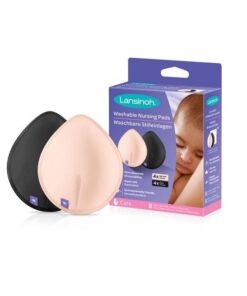 LANSINOH COUSSINET D’ALLAITEMENT LAVABLE ROSE/NOIR  8 UNITES