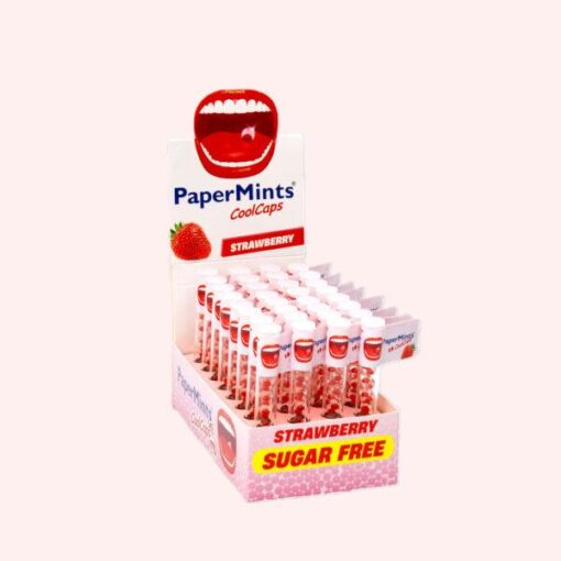 PAPERMINTS COOL CAPS FRAISE BOITE 18U