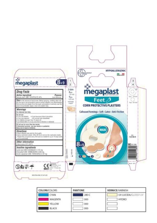MEGAPLAST 5 FEET PHARMADOCT BLISTERS PATCHES