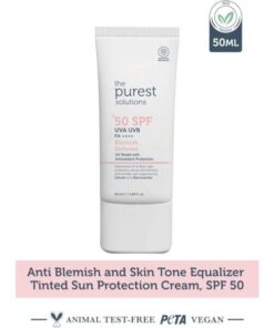THE PUREST SOLUTIONS BLEMISH DEFENSE ANTIOXIDANT PROTECTION SPF50+ 50ML