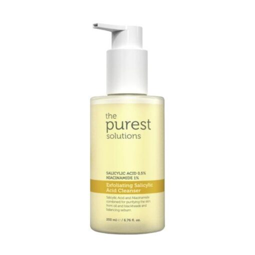 THE PUREST SOLUTIONS EXFOLIATING SALICYLIC ACID CLEANSER NIACINAMIDE 1% 200ML