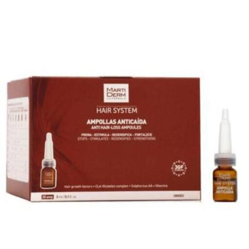 MARTIDERM HAIR SYSTEM AMPOULES ANTI CHUTE *28U