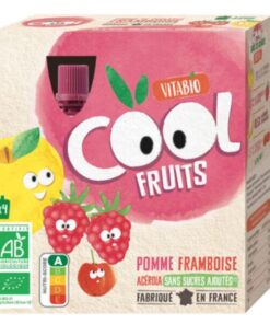 VITABIO COOL FRUITS POMME FRAMBOISE 4*90G
