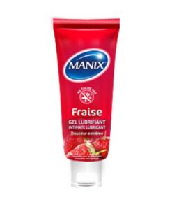 MANIX GEL LUBRIFIANT FRAISE 80ML