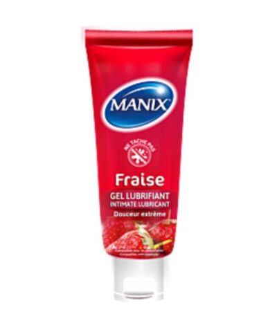 MANIX GEL LUBRIFIANT FRAISE 80ML