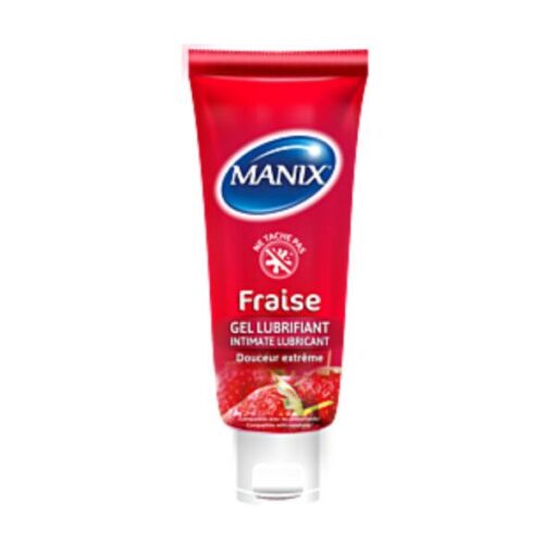MANIX GEL LUBRIFIANT FRAISE 80ML