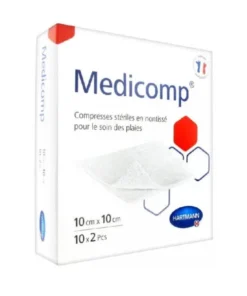 HARTMANN COMPRESSES MEDICOMP NON STERILES 10CM*10CM (100PSC) REF411845