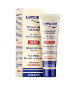NEW DERM Crème solaire SPF50+ Beige Doré