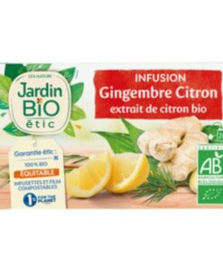JARDIN BIO INFUSION GINGEMBRE CITRON 20 SACHETS