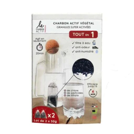 LE CHARBON ACTIF FRANÇAIS CHARBON ACTIF GRANULE 2X 30 G