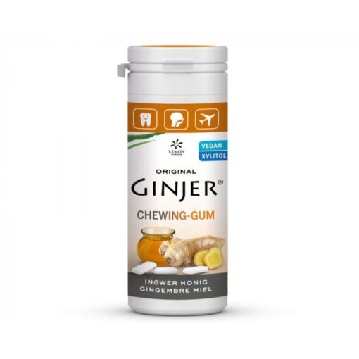 LEMON PHARMA CHEWING GUM GINGER - MIEL 30 G