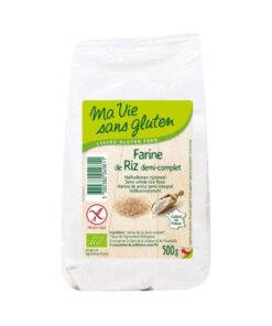 MA VIE SANS GLUTEN FARINE DE RIZ DEMI COMPLET 500 G