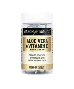 MASON NATURAL ALOE VERA ET VITAMINE E CREME CORPS 60 SNIP OFF CAPSULES