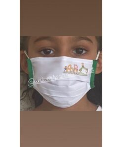 MASQUE ENFANT EN TISSU ALPHABET