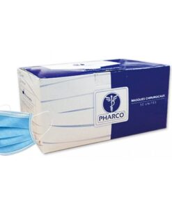 PHARCO MASQUES CHIRURGICAUX BLEU BOITE DE 50