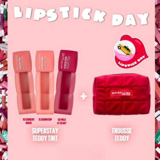 MAYBELLINE OFFRE SUPERSTAY TEDDY TINT 3 ACHETES 1TROUSSE OFFERTE