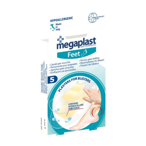 MEGAPLAST FEET PANSEMENT HYDROCOLLOIDE POUR AMPOULES BOITE DE 5