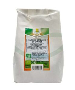 MOULIN DES MOINES FARINE 5 CEREALES ET GRAINES 500G