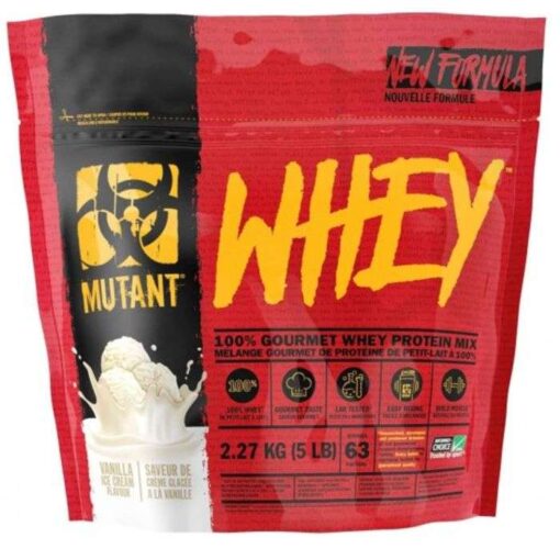 MUTANT WHEY MELANGE GOURMET DE PROTEINE DE PETIT LAIT SAVEUR DE CREME GLACEE A LA VANILLE 2.27KG