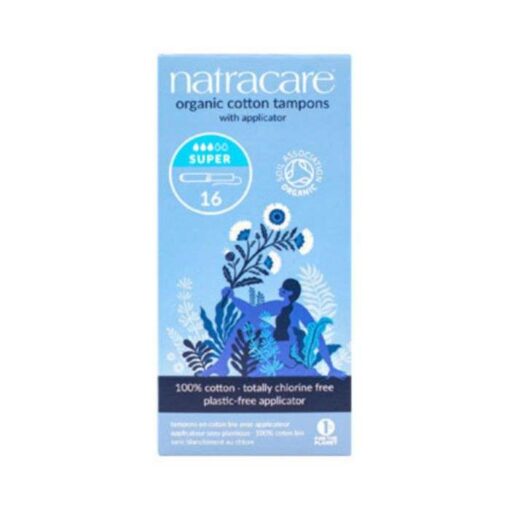 NATRACARE TAMPONS SUPER AVEC APPLICATEUR 16 U