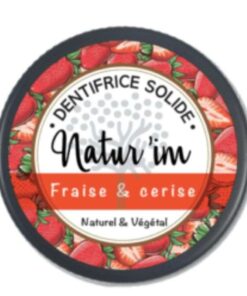 Natur'im enfant saveur fraise dentifrice solide
