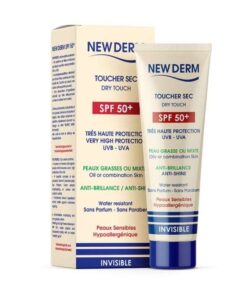 NEW DERM CREME SOLAIRE INVISIBLE SPF 50+ TOUCHER SEC 50 ML