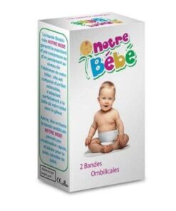 NOTRE BEBE 2 BANDES OMBILICALES