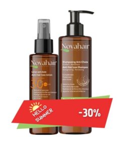 NOVAHAIR PACK HELLO SUMMER LOTION ANTI CHUTE + SHAMPOOING ANTI CHUTE