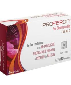 NUTRIMAX PROFERON FER BIODISPONIBLE ACIDE FOLIQUE, VITAMINE C 30 COMPRIMÉS