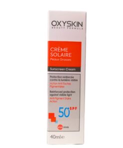 OXYSKIN CREME SOLAIRE PEAUX GRASSES SPF 50+ 40 ML