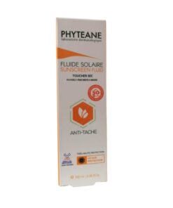 PHYTEANE FLUIDE SOLAIRE TOUCHER SEC INVISIBLE SPF 50+ PEAU MIXTE A GRASSE 100 ML