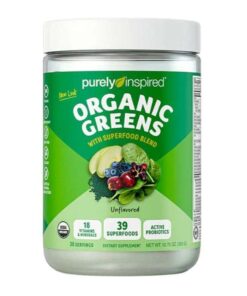 PURELY INSPIRED ORGANIC GREENS AVEC UN MELANGE DE SUPERALIMENTS SANS SAVEUR 244G