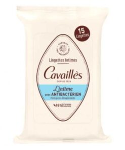 ROGE CAVAILLES LINGETTE INTIME AVEC ANTI BACTERIEN 15 UNITES