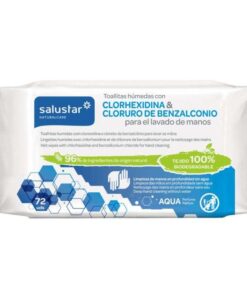 SALUSTAR LINGETTES CHLORHEXIDINE ET CHLORURE 72 UNITES