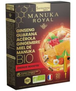 SANTAROME BIO MANUKA ROYAL BOOST ENERGIE GINSENG 20 AMPOULES 10 ML