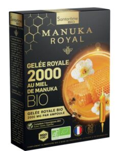 SANTAROME BIO MANUKA ROYAL GELEE ROYAL 2000 20 AMPOULES 10 ML