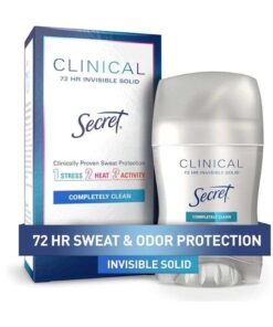 SECRET CLINICAL 72 HR INVISIBLE SOLIDE DEODORANT COMPLETLY CLEAN 45G