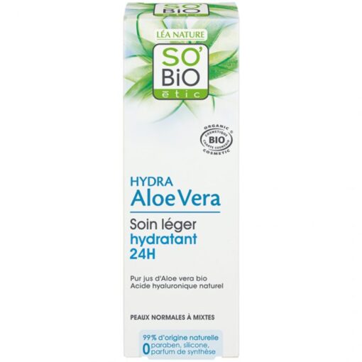 SO BIO ALOE VERA CREME LEGERE JOUR HYDRATANTE 50 ML