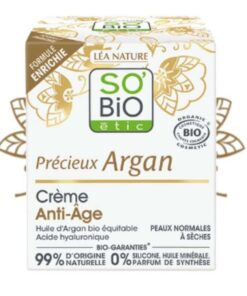 SO BIO PRECIEUX ARGAN CREME ANTI AGE PEAUX NORMALES A SECHES
